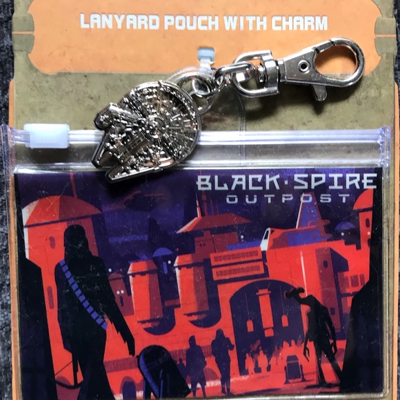 Star Wars Galaxy’s Edge Lanyard Pouch&Charm - Picture 2 of 2